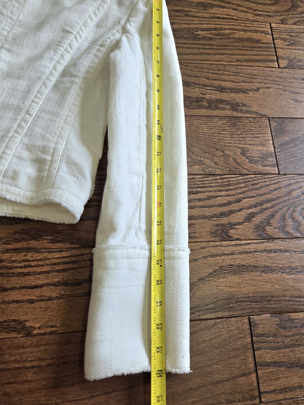 Burberry White Cotton-Blend Button Front Jacket Size 8 - Picture 10 of 16